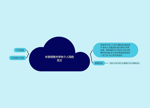 长春销售大学生个人简历范文