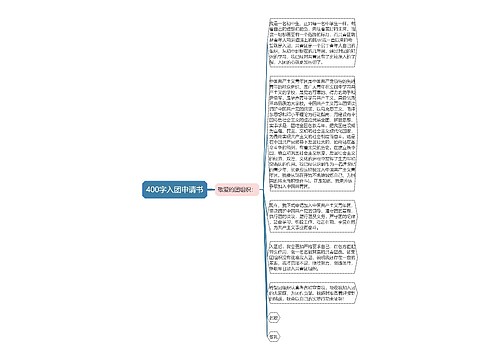 400字入团申请书