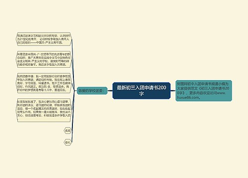 最新初三入团申请书200字