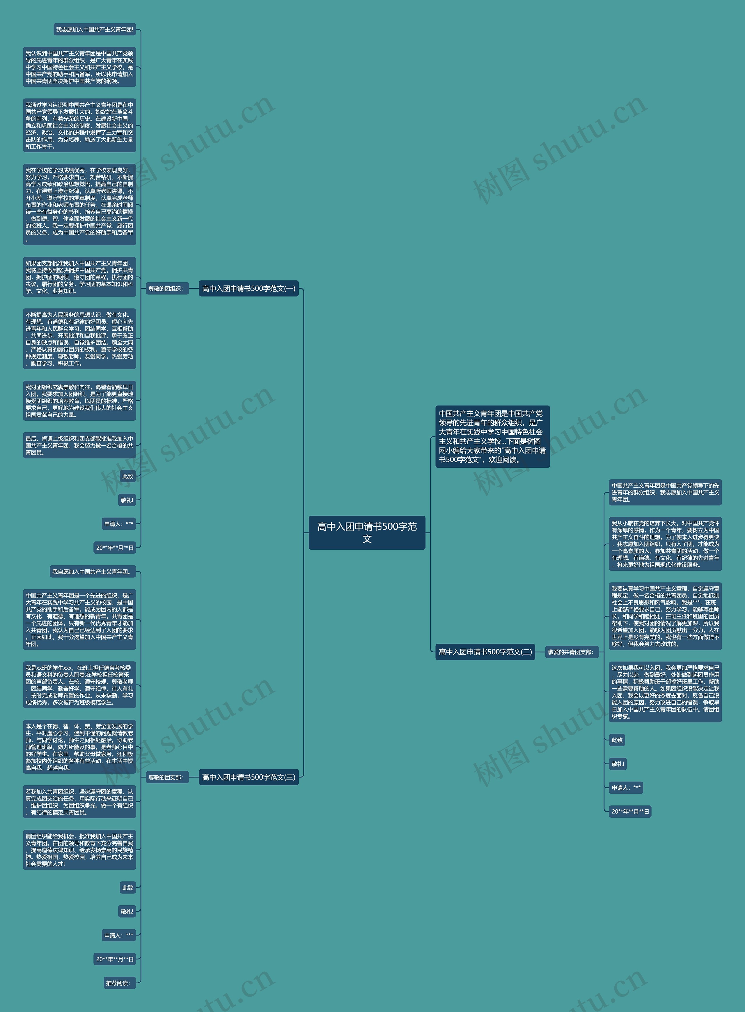 高中入团申请书500字范文