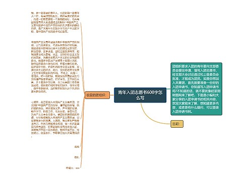 青年入团志愿书600字怎么写