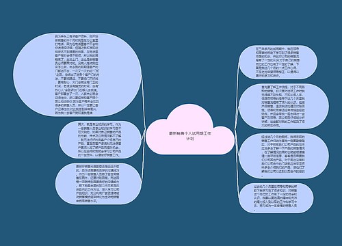 最新销售个人试用期工作计划