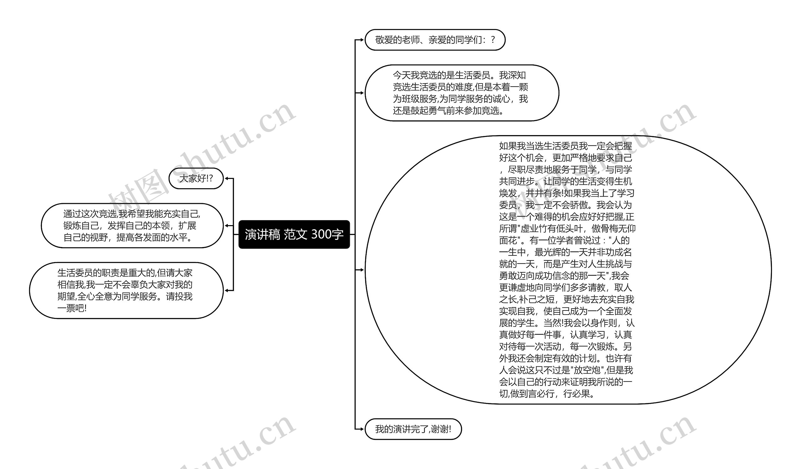 演讲稿 范文 300字