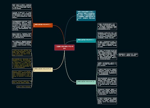 三国演义读后感小学生400字