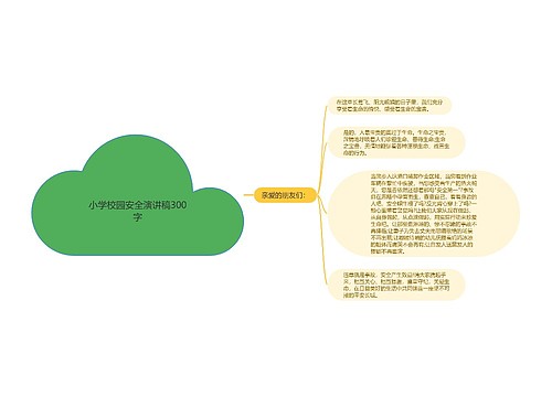 小学校园安全演讲稿300字