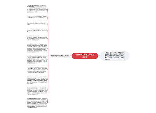 电话营销工作第三季度工作计划