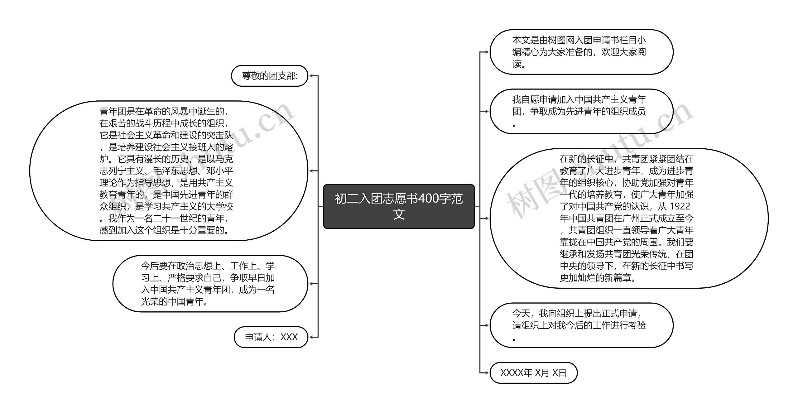 初二入团志愿书400字范文