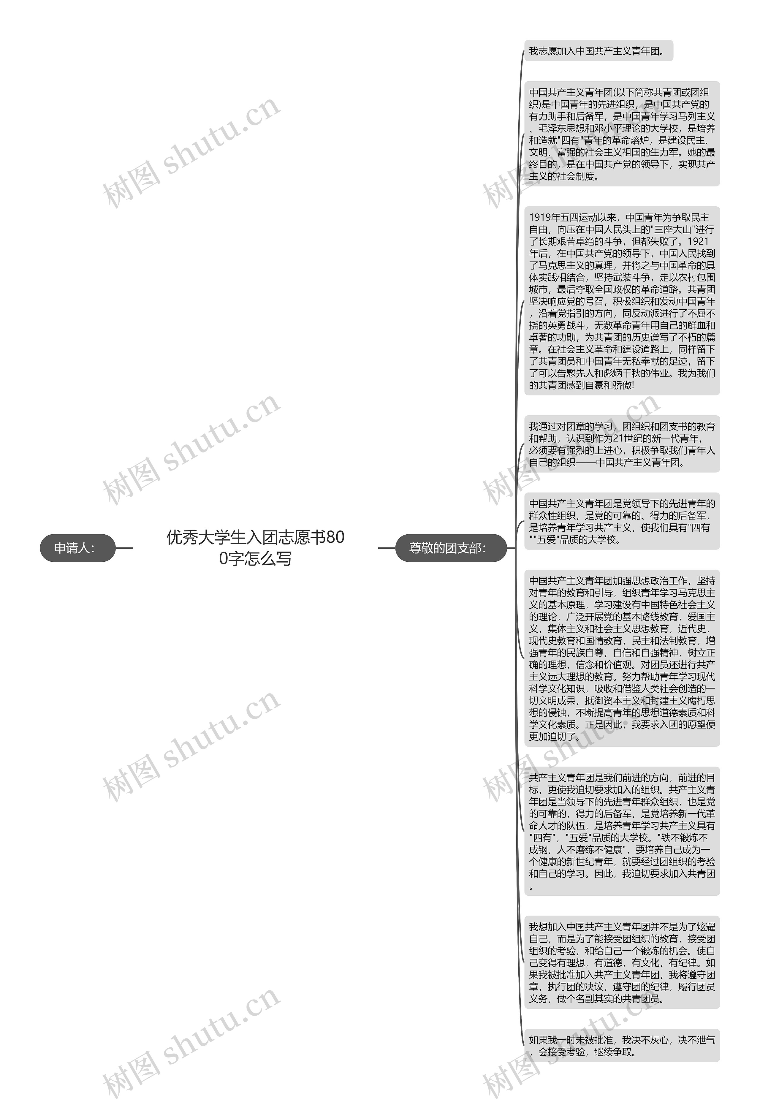 优秀大学生入团志愿书800字怎么写