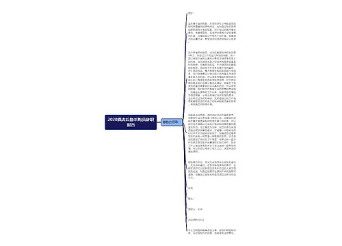 2020酒店后勤采购员辞职报告