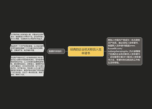 经典的企业机关职员入党申请书