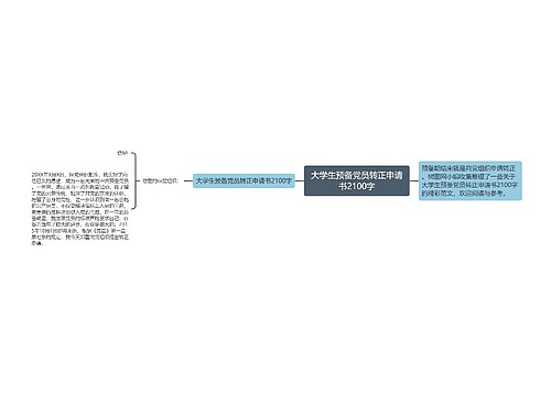 大学生预备党员转正申请书2100字