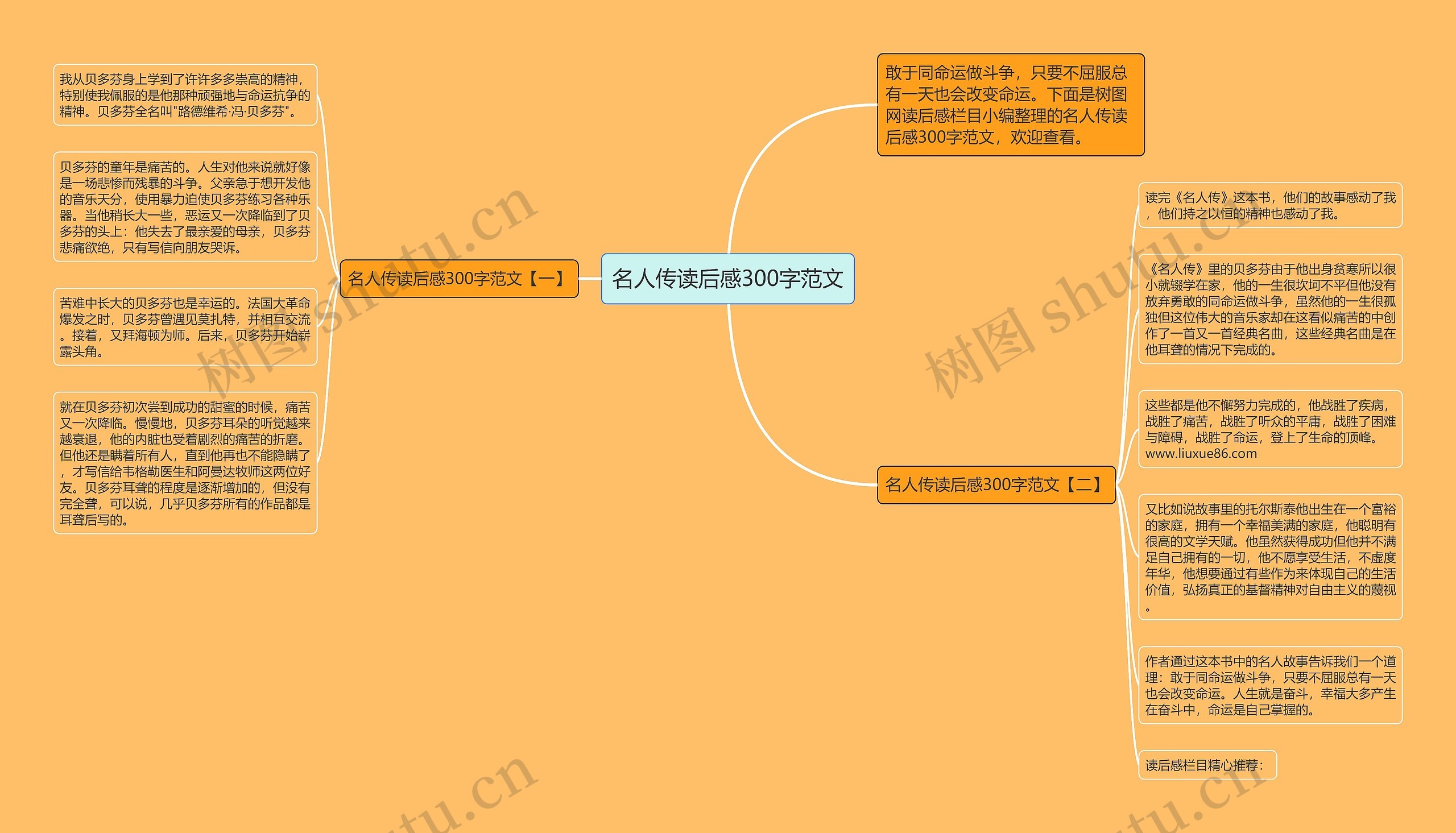 名人传读后感300字范文思维导图