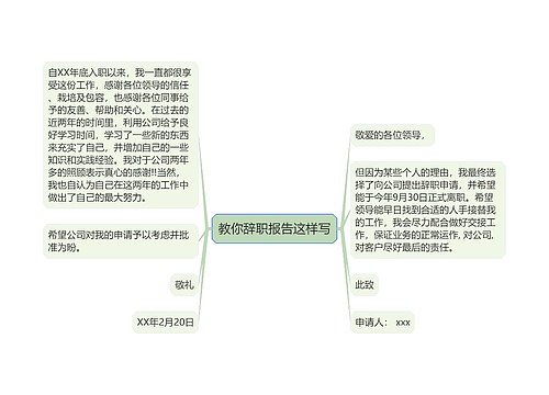 教你辞职报告这样写