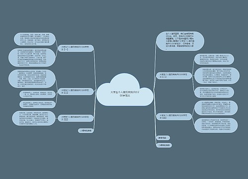 大学生个人简历自我评价200字范文