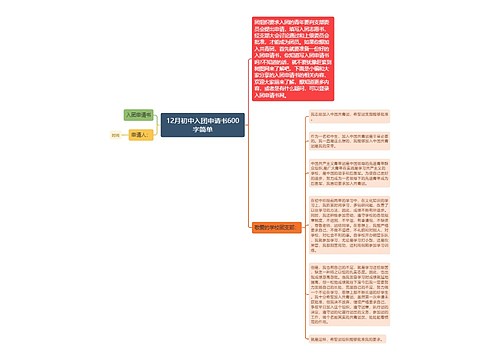 12月初中入团申请书600字简单