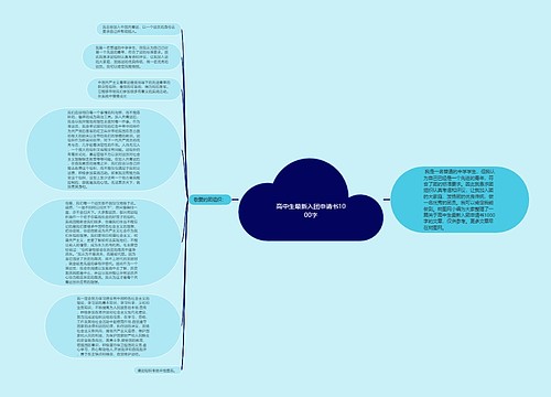 高中生最新入团申请书1000字