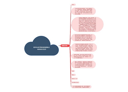 初中生在学校谈恋爱检讨书800字2020