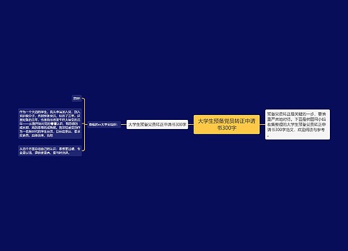 大学生预备党员转正申请书300字