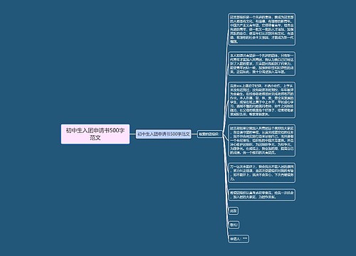 初中生入团申请书500字范文