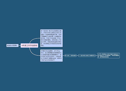 it年度工作总结模板