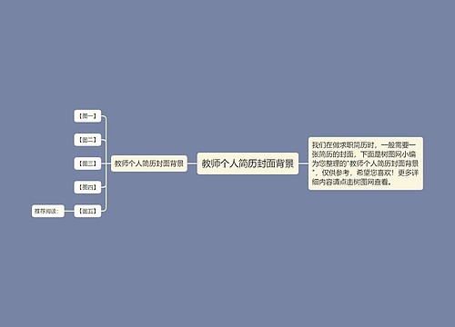 教师个人简历封面背景