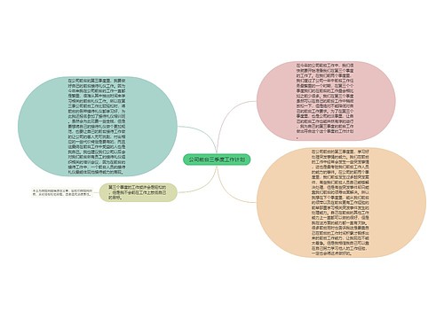 公司前台三季度工作计划