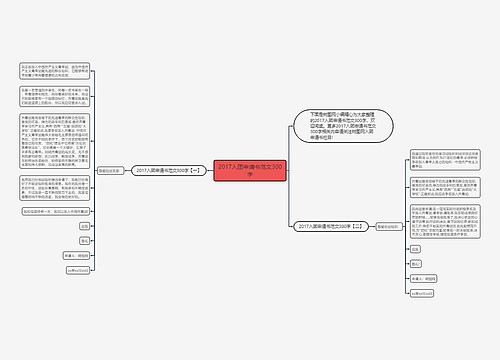 2017入团申请书范文300字