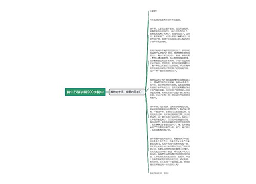 端午节演讲稿500字初中