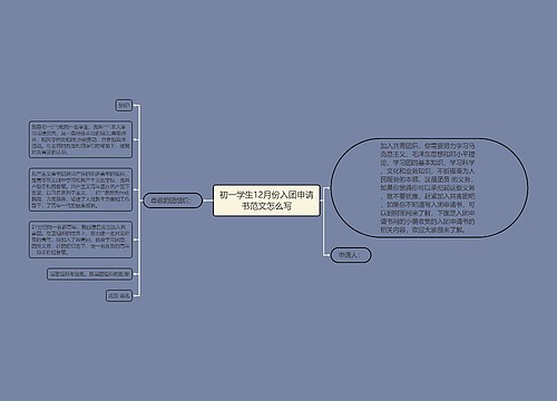 初一学生12月份入团申请书范文怎么写