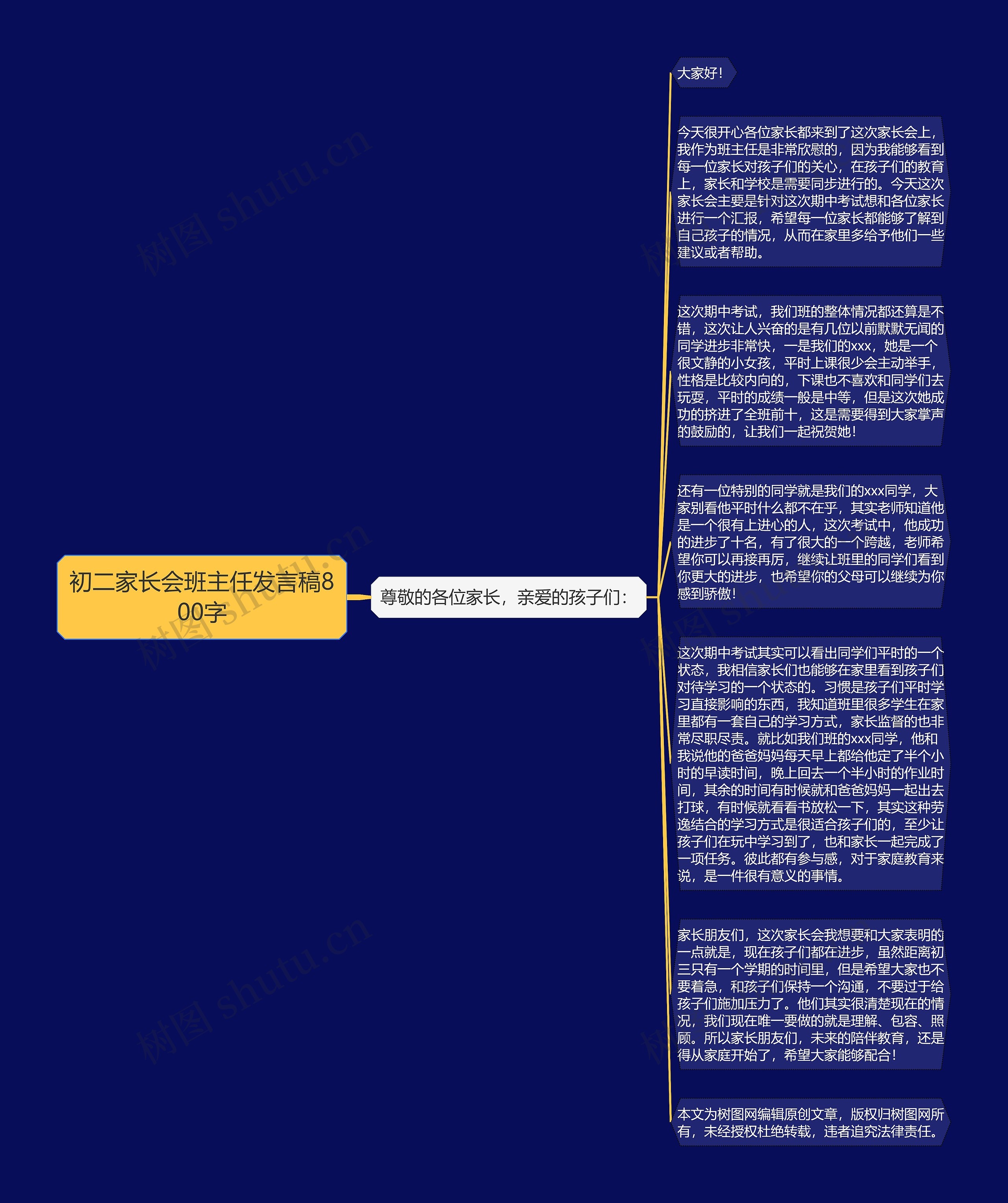 初二家长会班主任发言稿800字