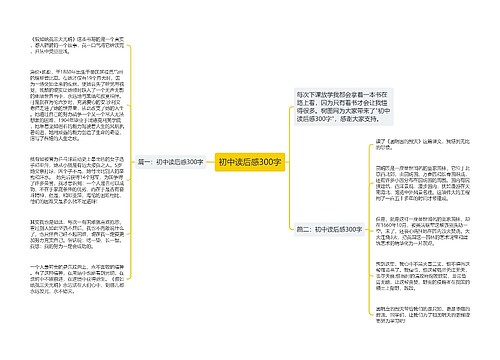 初中读后感300字