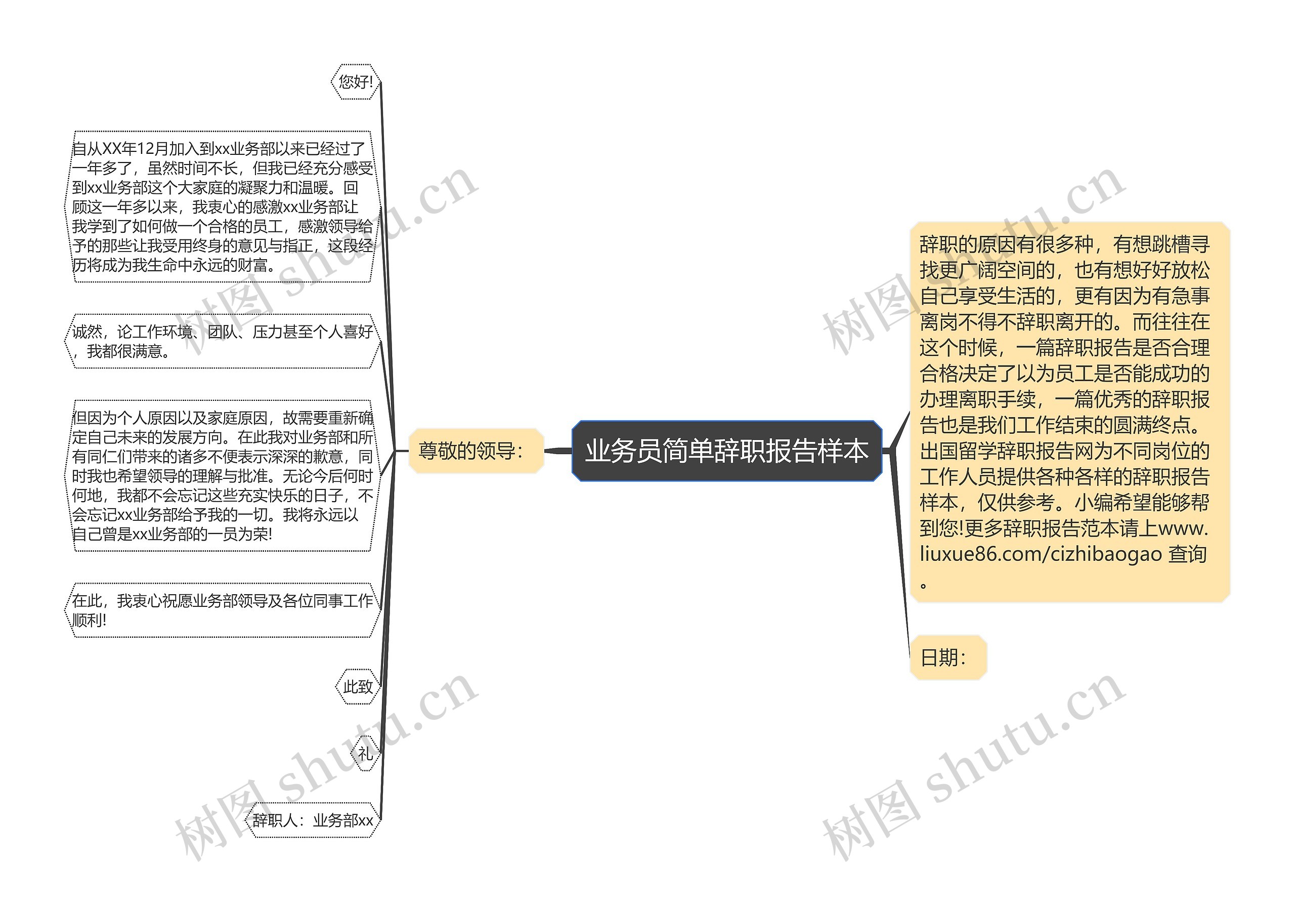 业务员简单辞职报告样本