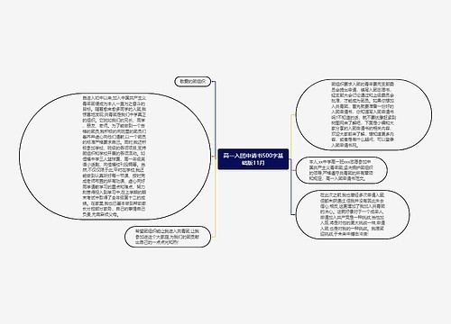 高一入团申请书500字基础版11月