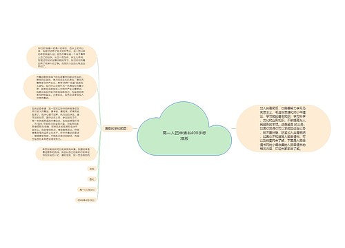 高一入团申请书400字标准版