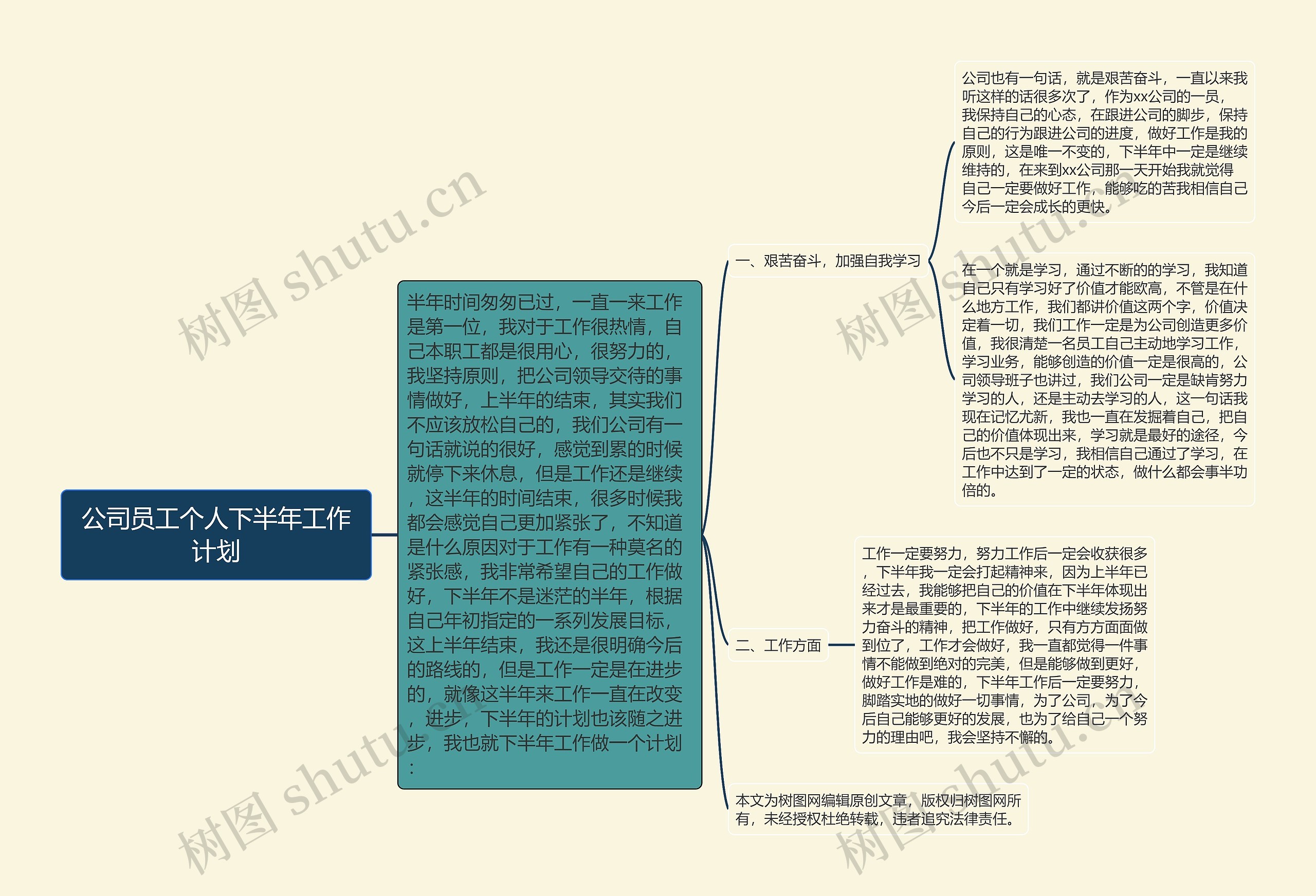 公司员工个人下半年工作计划