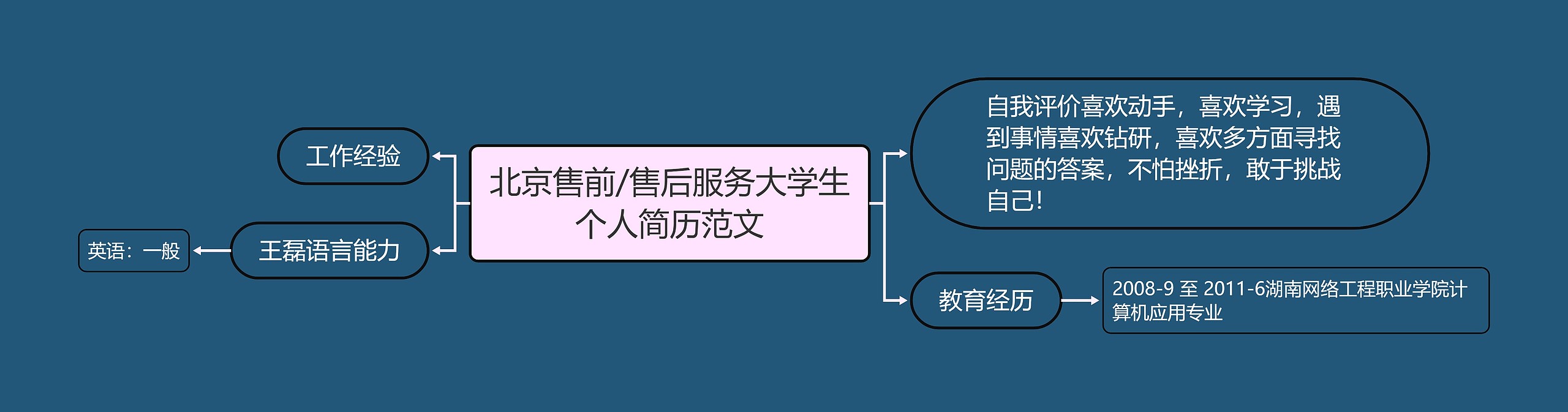 北京售前/售后服务大学生个人简历范文