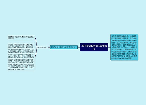 2015乡镇公务员入党申请书