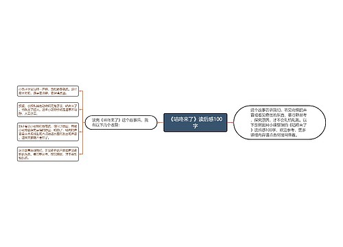 《咕咚来了》读后感100字