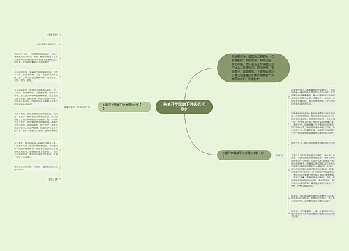 秋季开学国旗下讲话稿300字