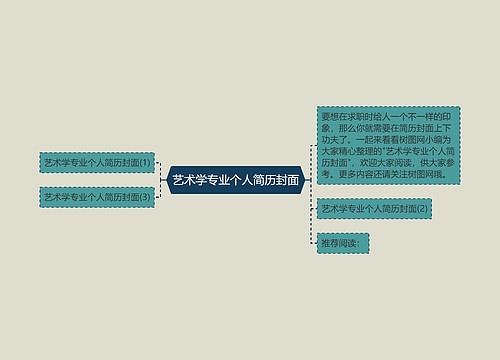 艺术学专业个人简历封面