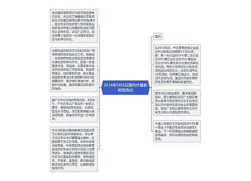 2014年5月6日国内外最新时政热点