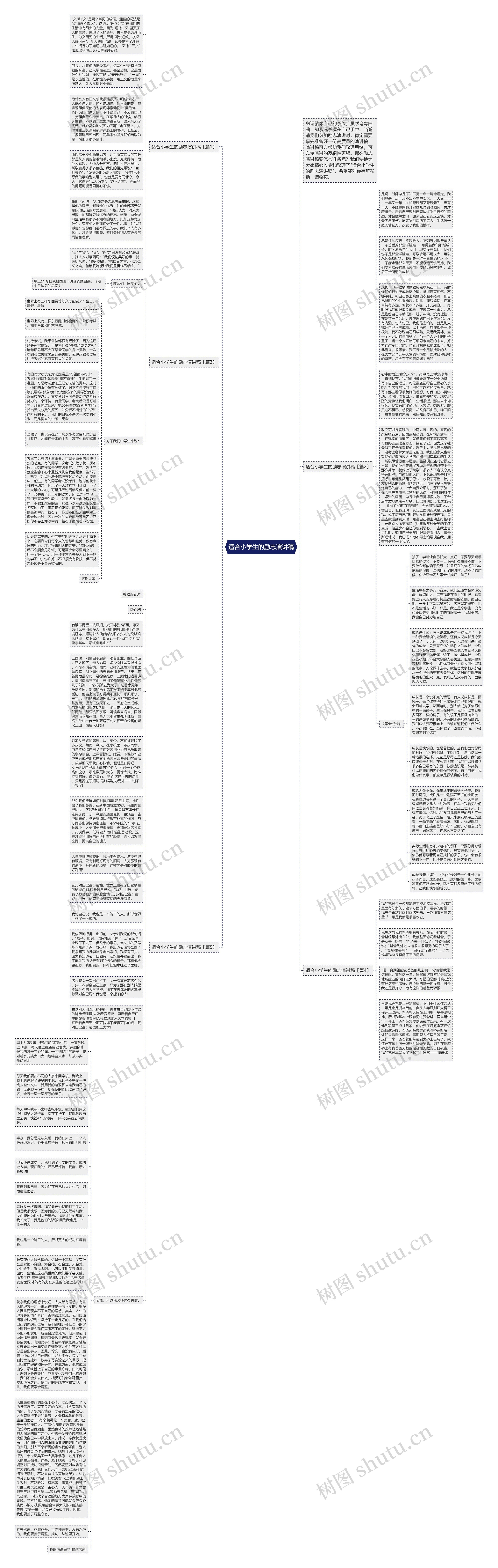 适合小学生的励志演讲稿思维导图