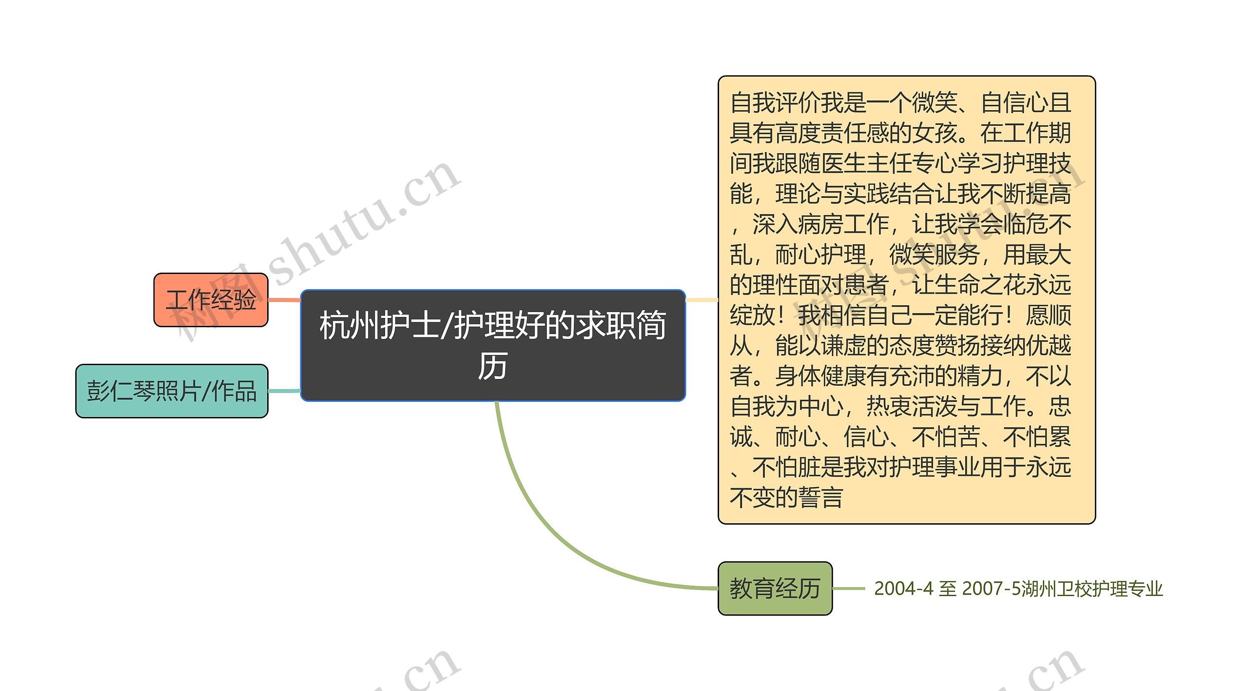 杭州护士/护理好的求职简历