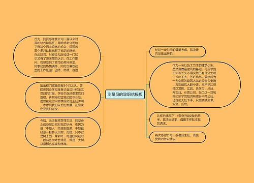 测量员的辞职信模板