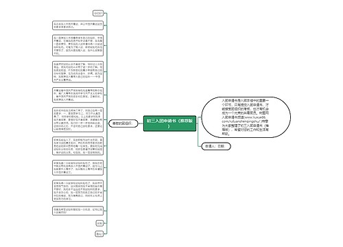初三入团申请书（推荐版）