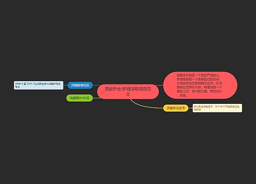 西安护士/护理求职简历范文