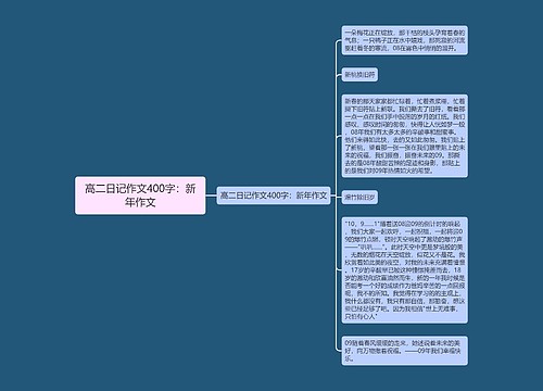 高二日记作文400字：新年作文