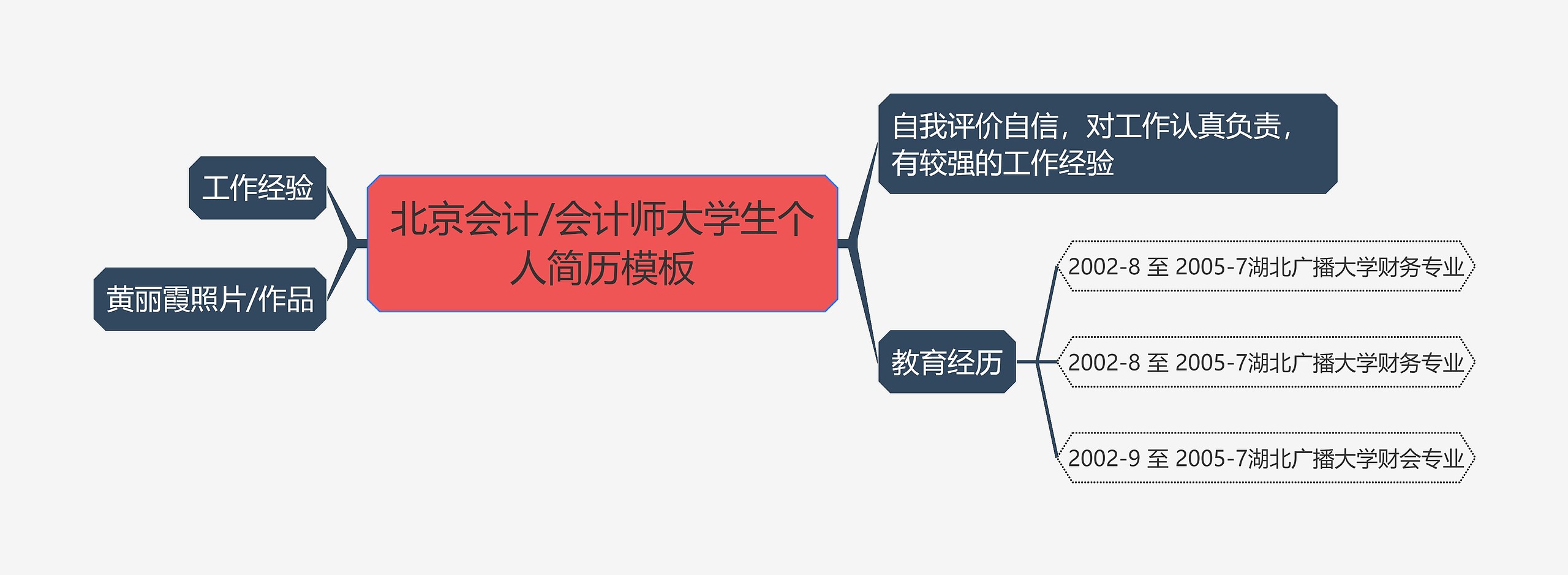 北京会计/会计师大学生个人简历模板