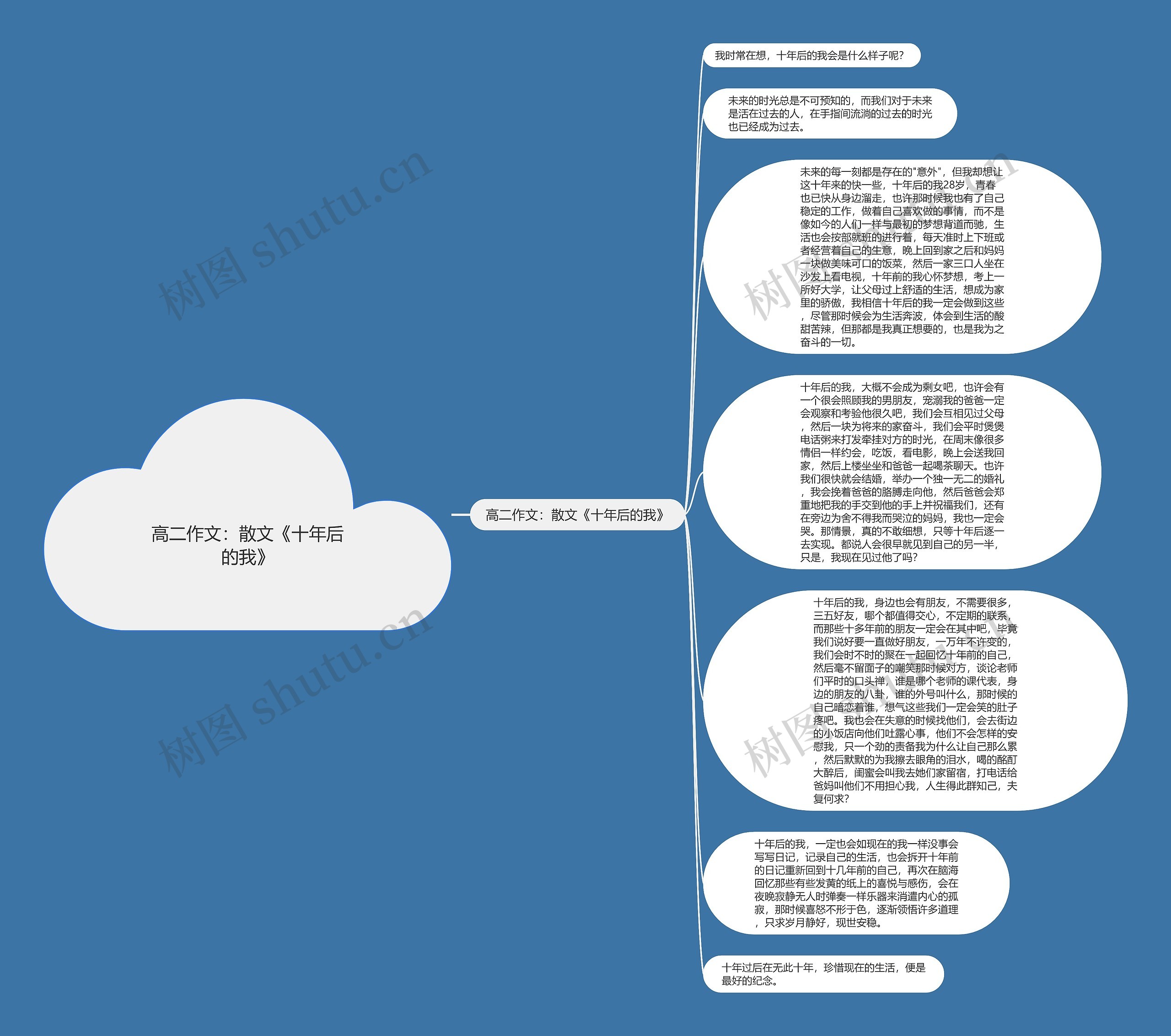 高二作文：散文《十年后的我》