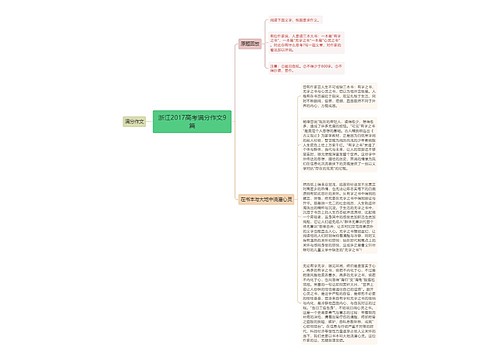 浙江2017高考满分作文9篇